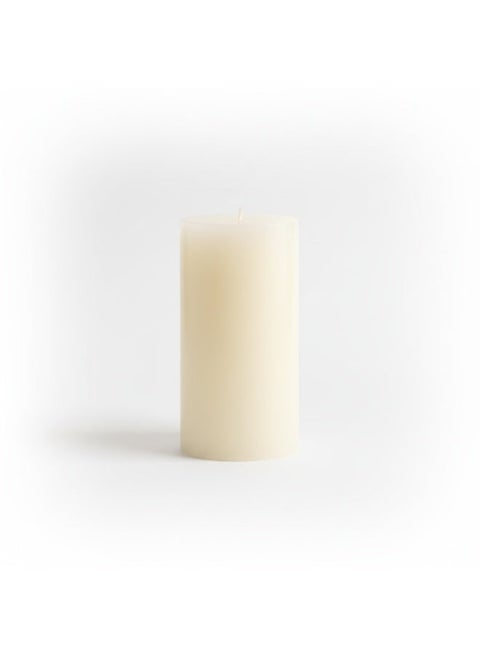 Ramadan Pillar Scented Candles, Perfect for Decor & Lanterns, Long-lasting, 7 x 10 cm- White